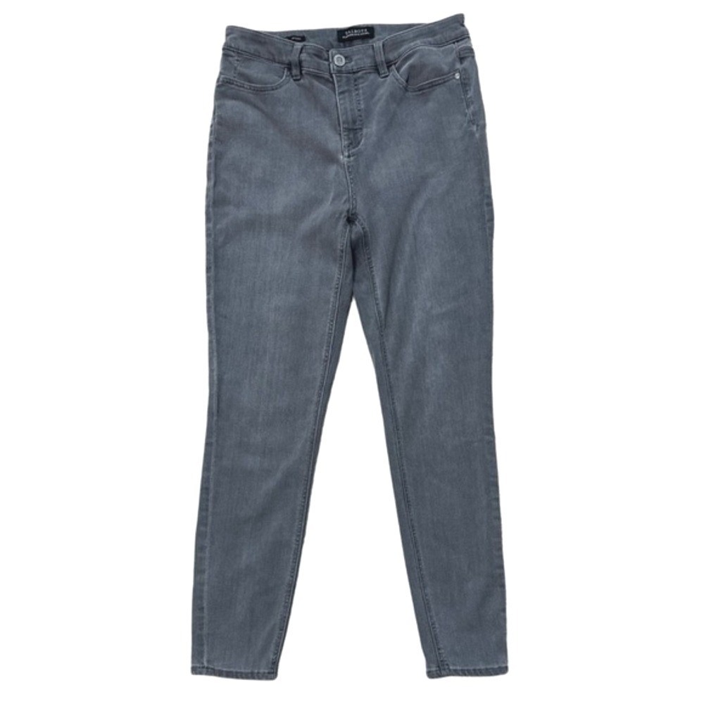 Talbots Flawless Five-Pocket Jeggings Gray Denim Skinny Pants Size 8